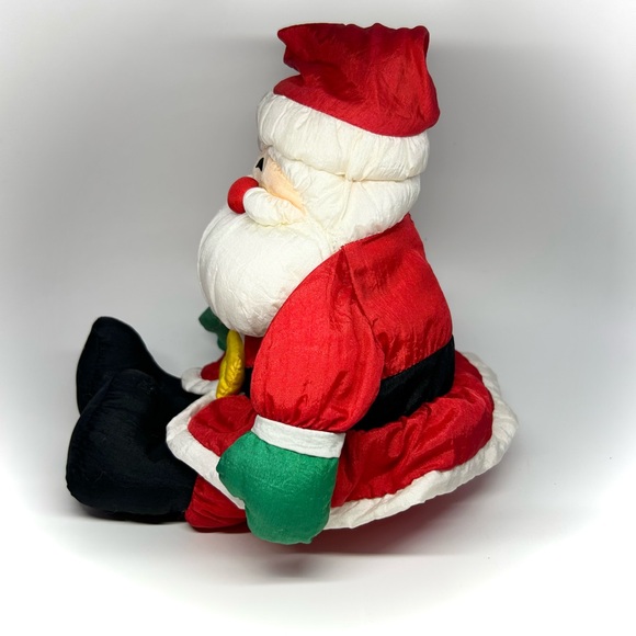 Vintage Santa Claus Nylon Plush Christmas 90s Hallmark Stuffed Parachute Toy Vtg - Picture 5 of 7
